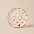Lot de 6 assiettes Griotte — Motif Cerise
